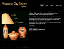 Tablet Screenshot of potterybykele.com